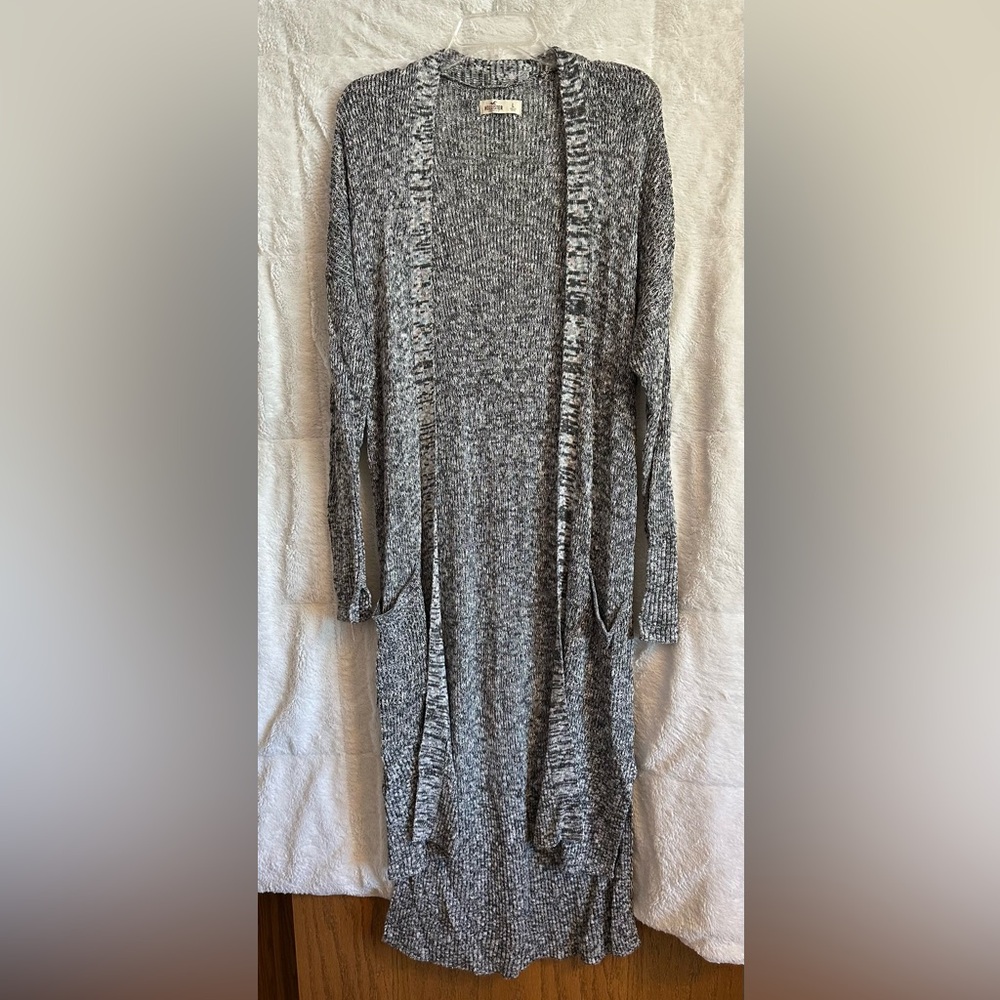 Long Salt & Pepper Cardigan